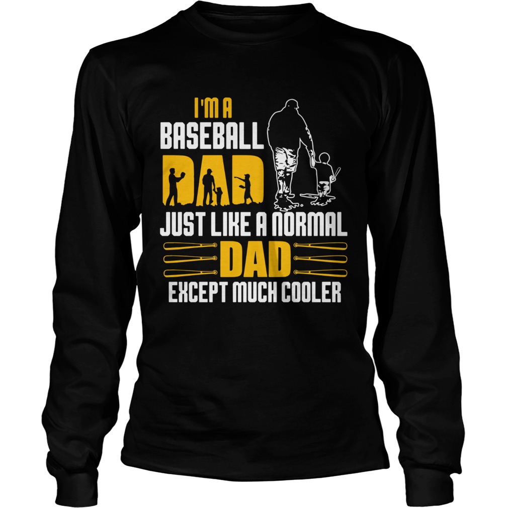 Im A Baseball Dad Just Like A Normal Dad Except Much Coller  Long Sleeve