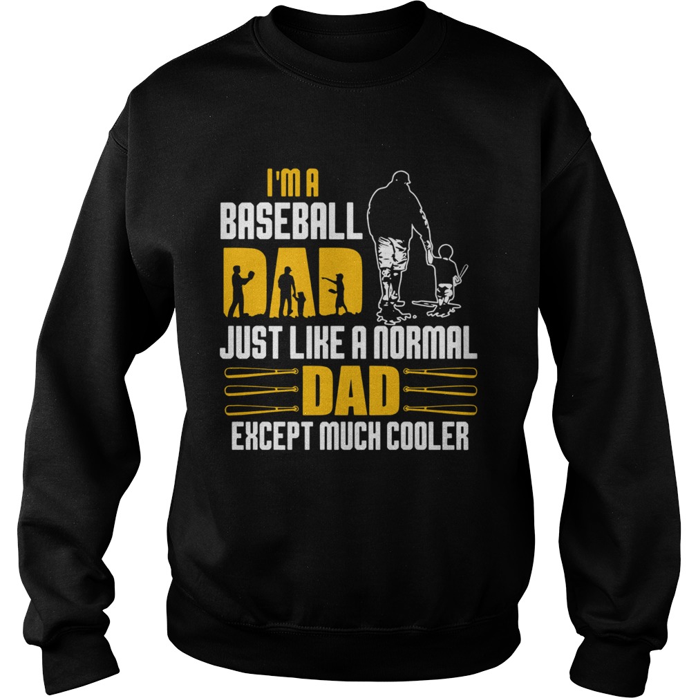 Im A Baseball Dad Just Like A Normal Dad Except Much Coller  Sweatshirt