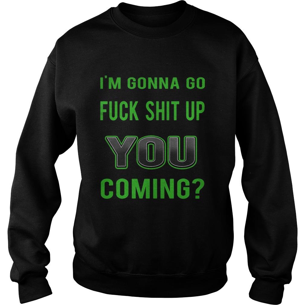 Im Gonna Go Fuck Shit Up You Coming  Sweatshirt