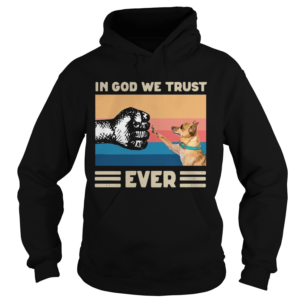 In God We Trust Ever American Flag Independence Day Vintage  Hoodie