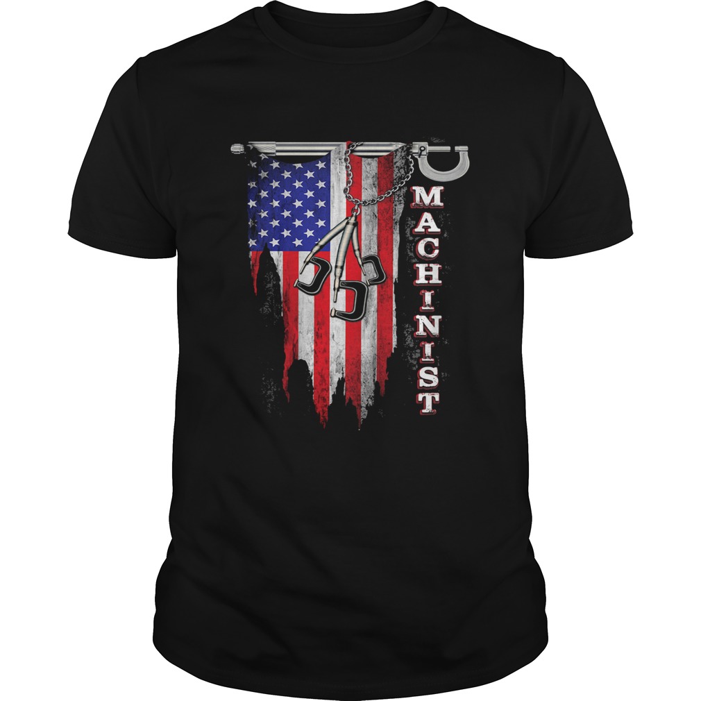 Independence Day flag american machinist  Unisex