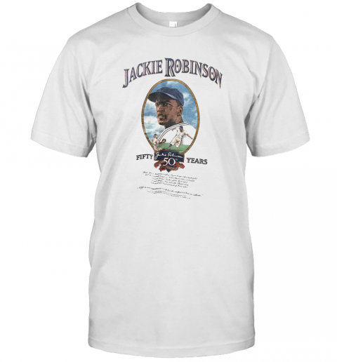 Jackie Robinson Baseball Fifty Years T-Shirt