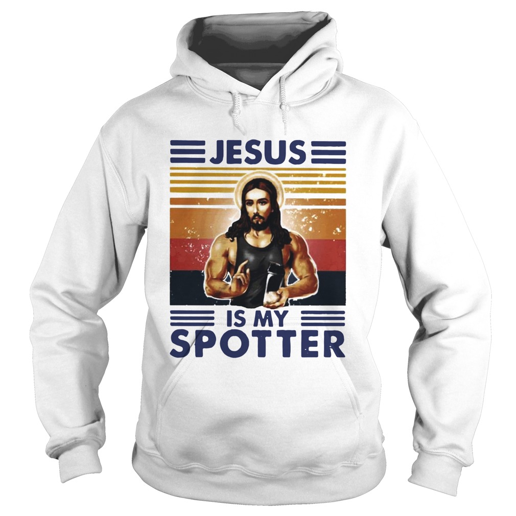 Jesus Is My Spotter Vintage  Hoodie