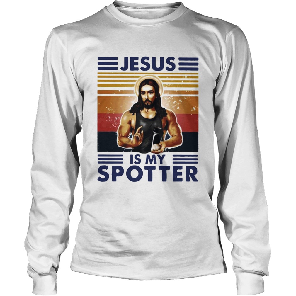 Jesus Is My Spotter Vintage  Long Sleeve