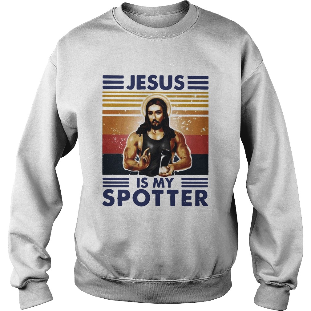 Jesus Is My Spotter Vintage  Sweatshirt