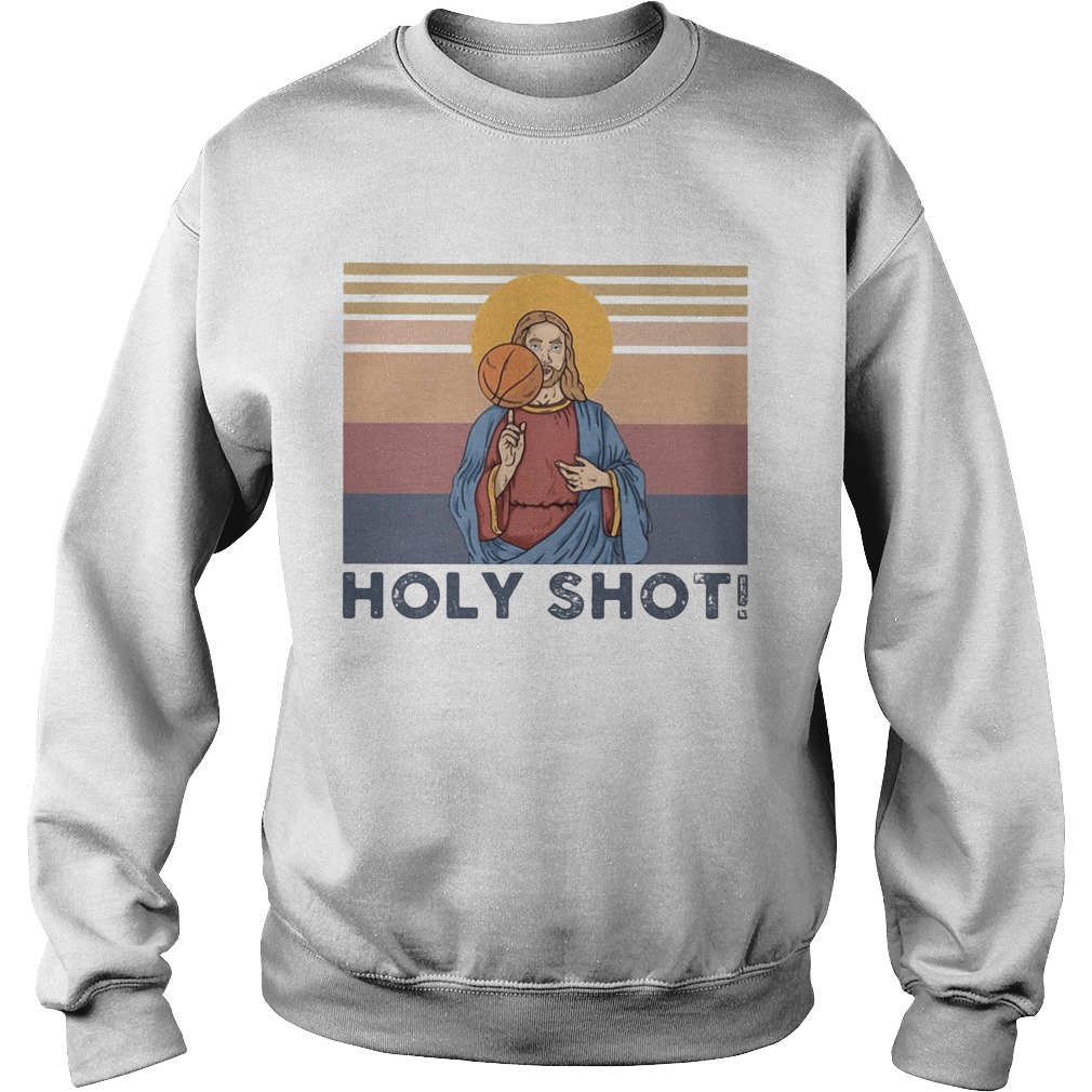 Jesus holy shot volleyball vintage retro  Sweatshirt