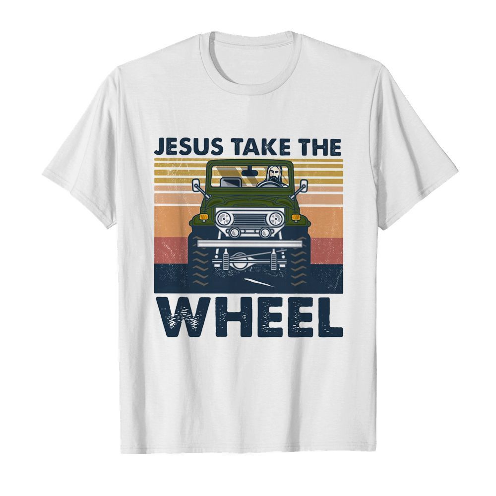 Jesus take the wheel vintage retro shirt