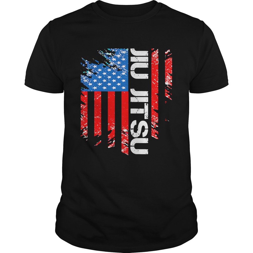 Jiu jitsu American flag veteran Independence day shirt