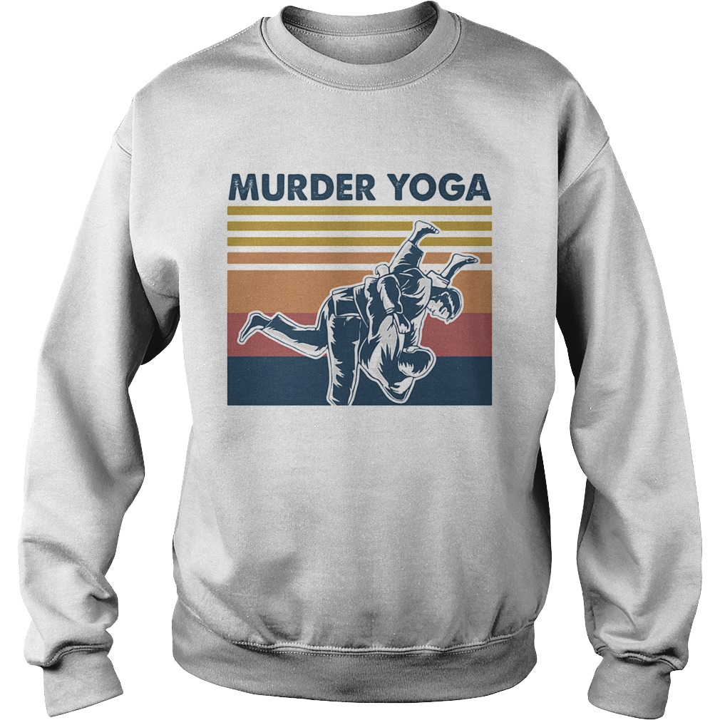 Jiu jitsu murder yoga vintage  Sweatshirt