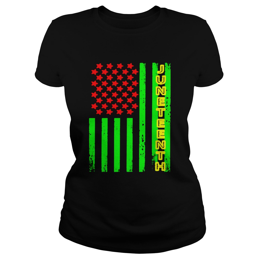 Juneteenth America Flag  Classic Ladies