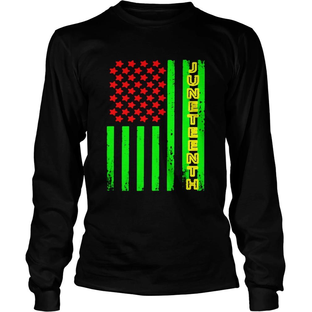 Juneteenth America Flag  Long Sleeve