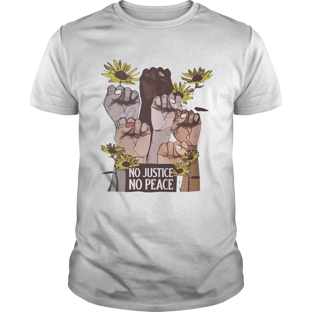 Juneteenth sunflower no justice no peace shirt