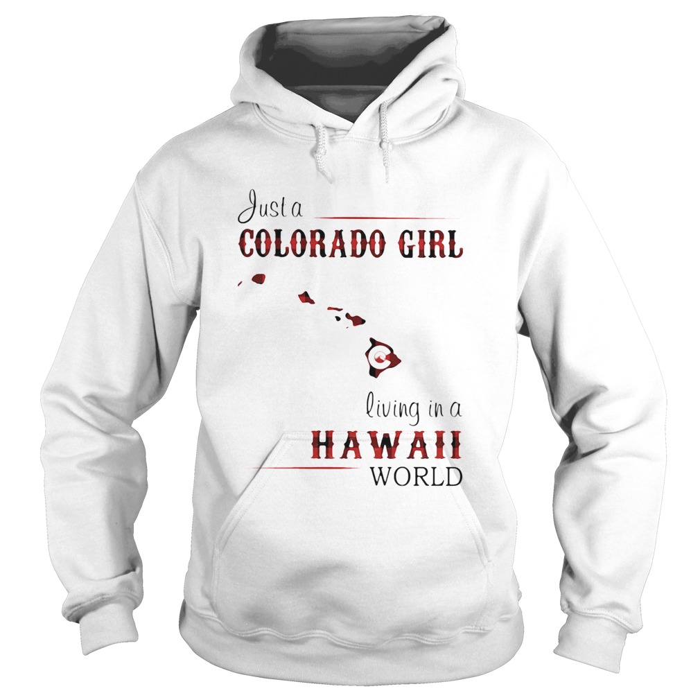 Just a colorado girl living in a hawaii world  Hoodie