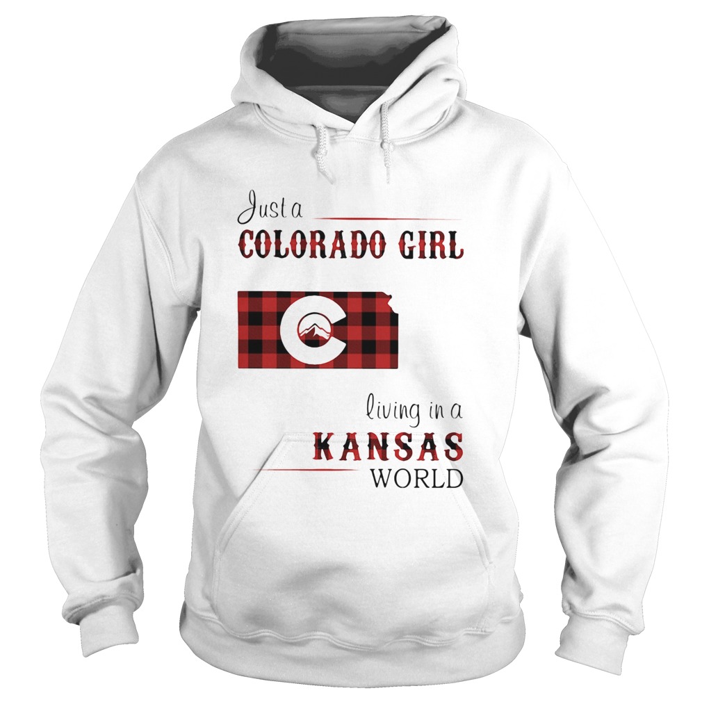 Just a colorado girl living in a kansas world  Hoodie