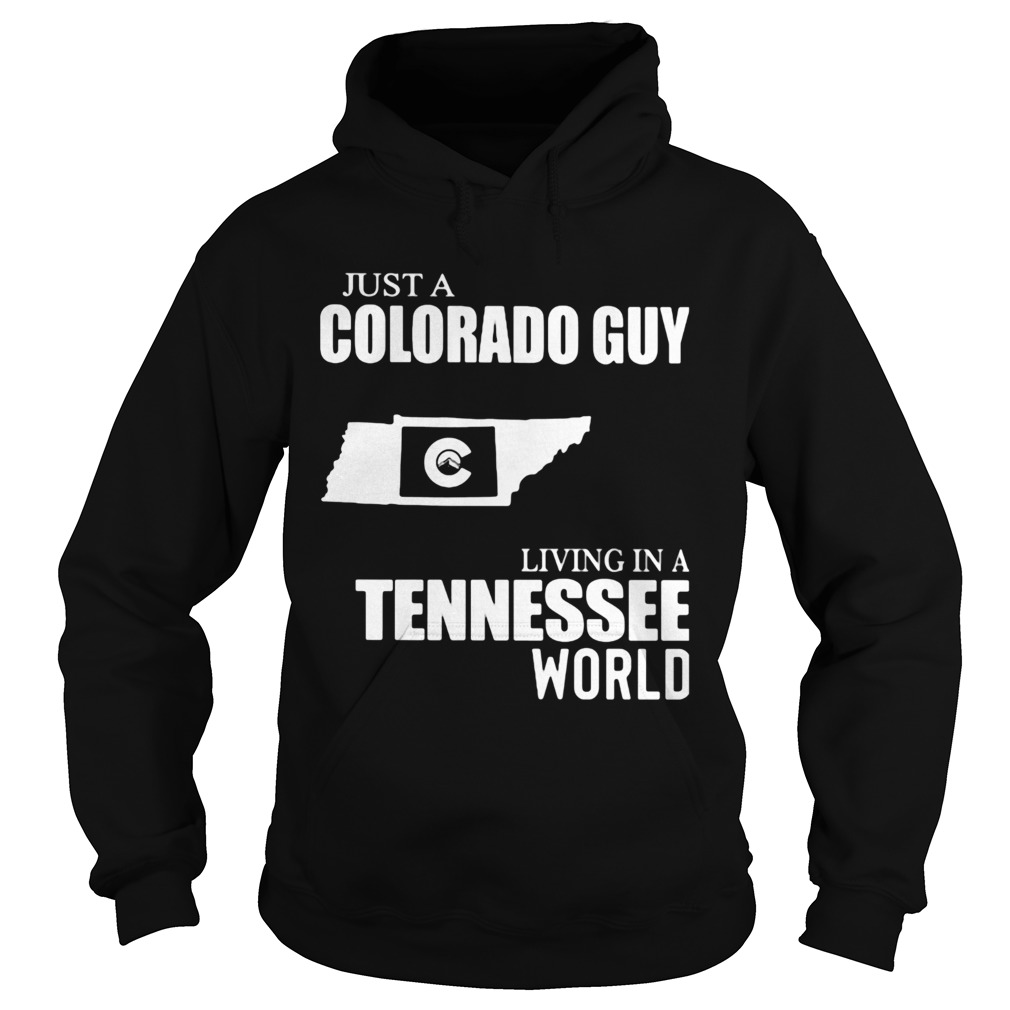 Just a colorado guy living in a tennessee world map  Hoodie