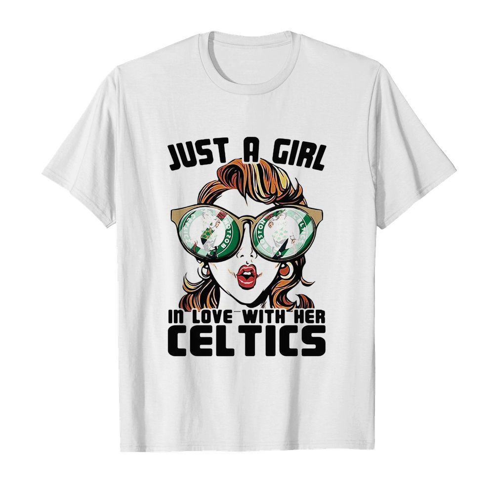 Just a girl in love with her boston celtics  Classic Men's T-shirt