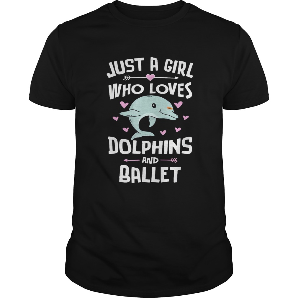 Just a girl whoo loves Dolphins and ballet shirt