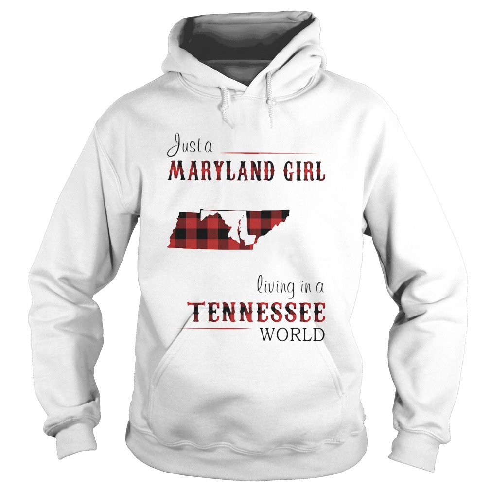 Just a maryland girl living in a tennessee world  Hoodie