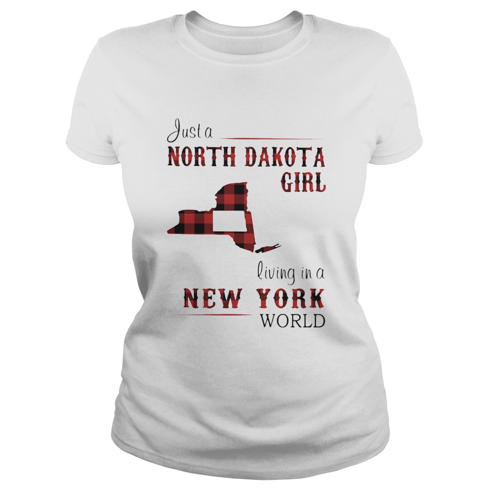 Just a north dakota girl living in a new york world map  Classic Ladies