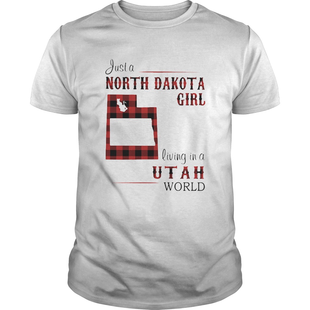 Just a north dakota girl living in a utah world map  Unisex