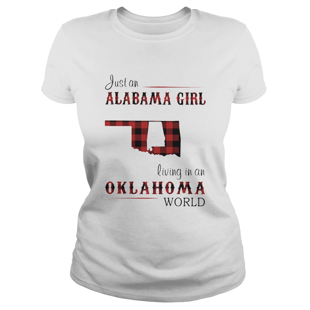 Just an alabama girl living in an oklahoma world map  Classic Ladies