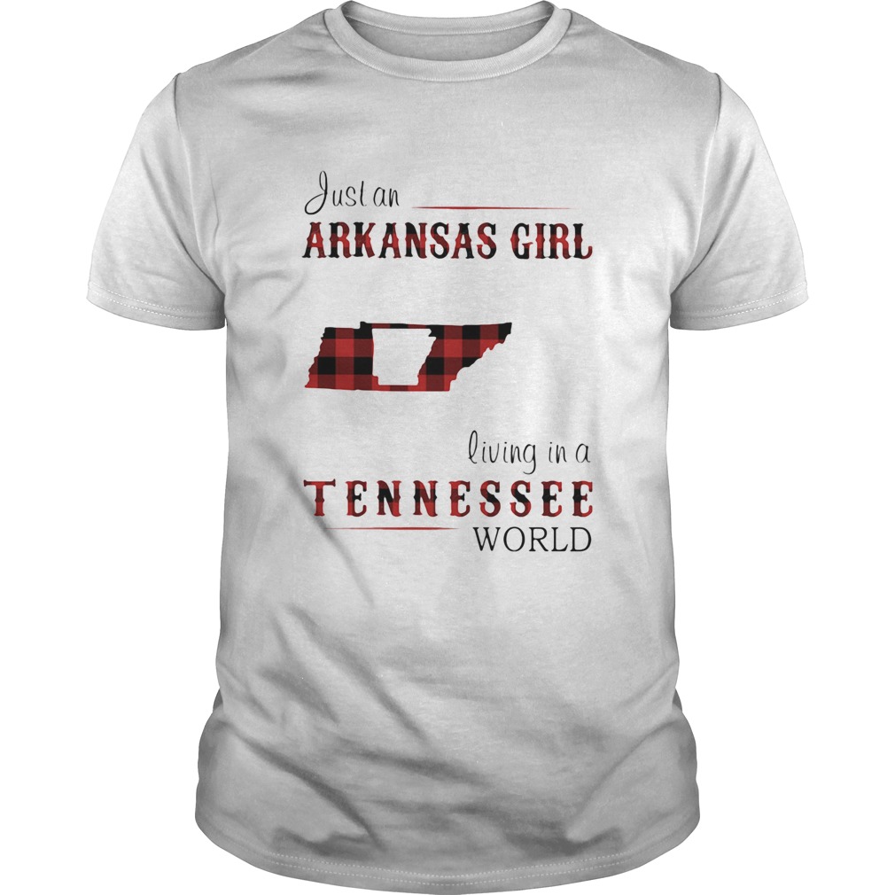 Just an arkansas girl living in a Tennessee world map shirt