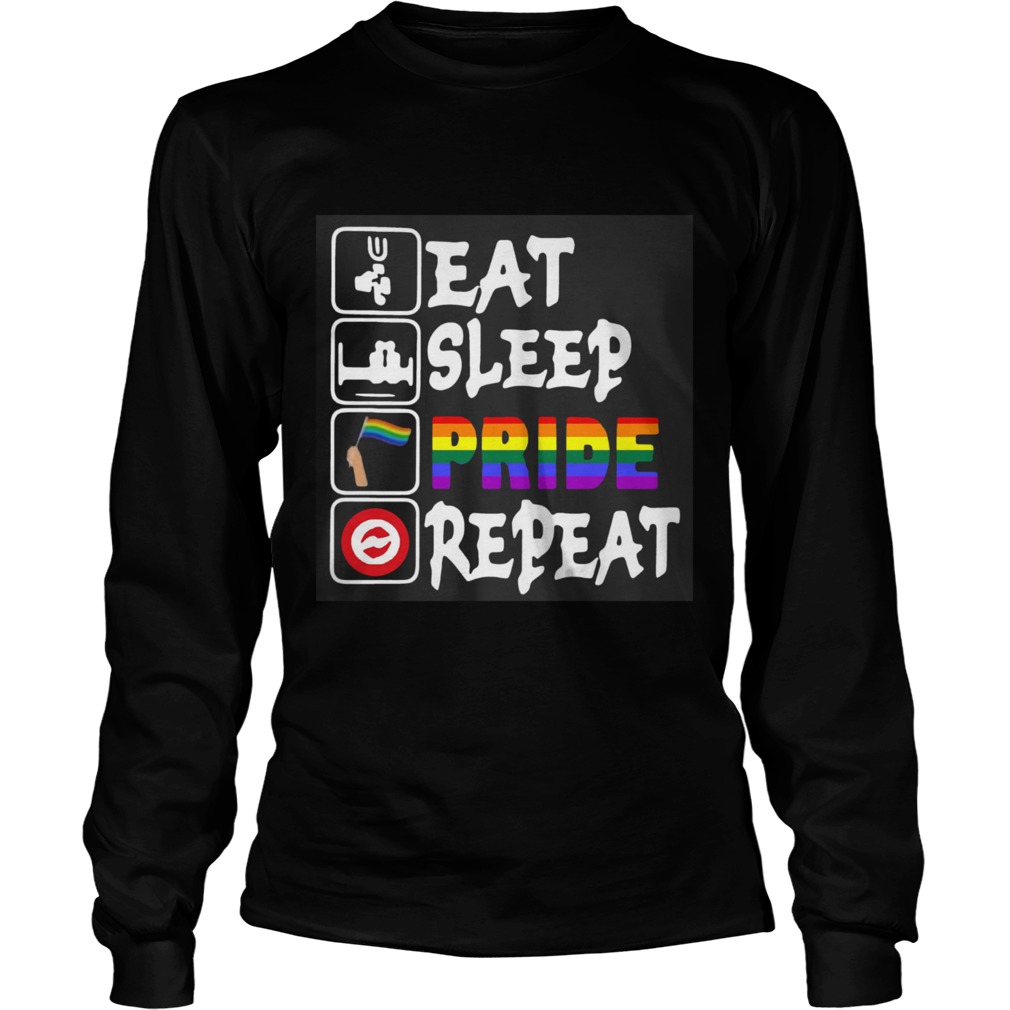 LGBT Eat Sleep Pride Repeat  Long Sleeve