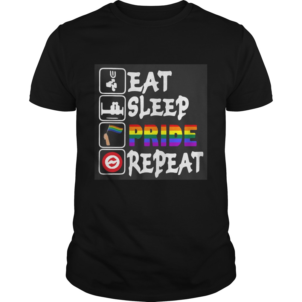 LGBT Eat Sleep Pride Repeat  Unisex