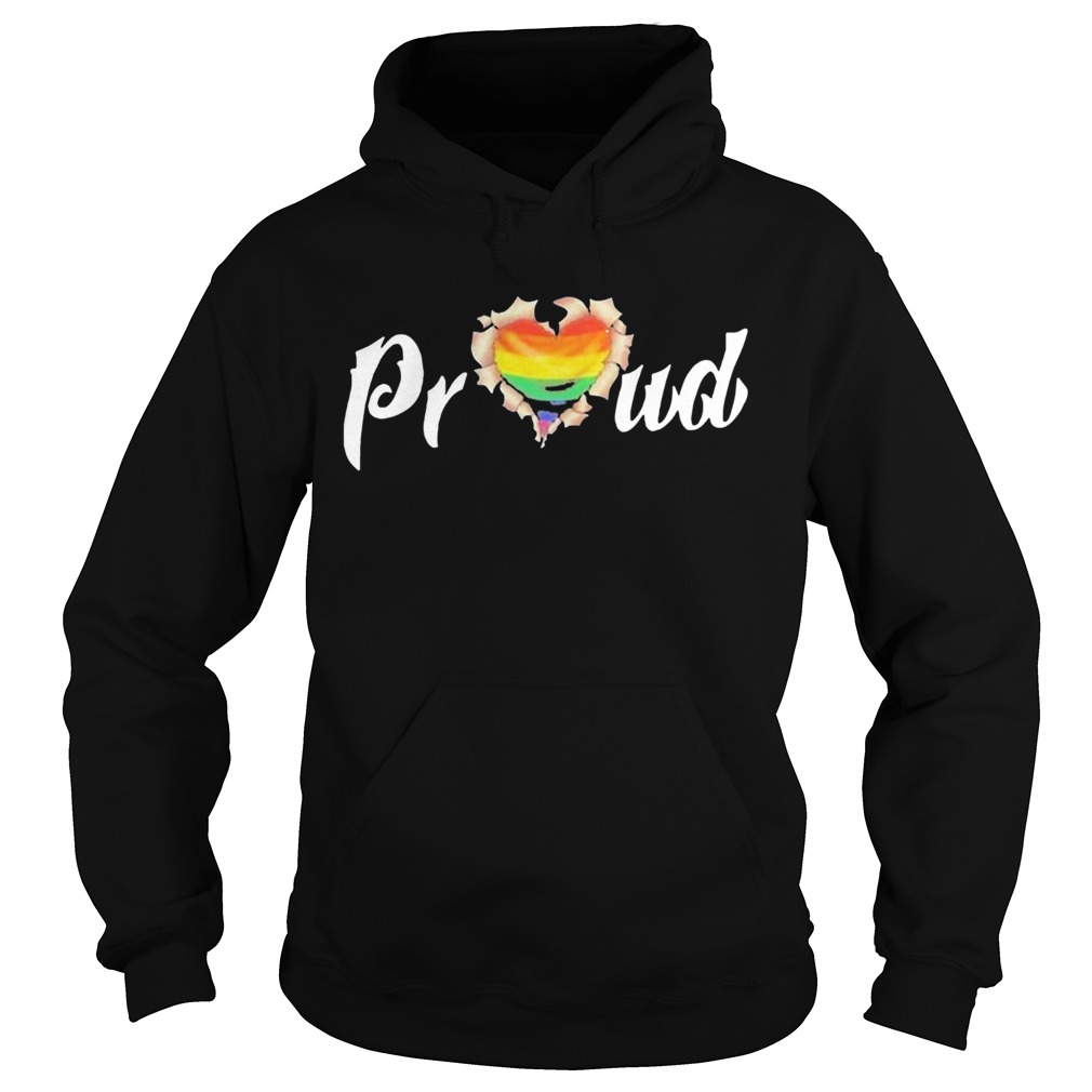 LGBT Proud Blood Inside Me Heart  Hoodie