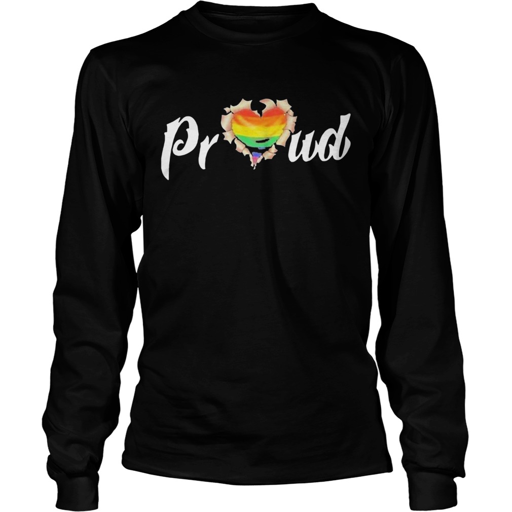 LGBT Proud Blood Inside Me Heart  Long Sleeve