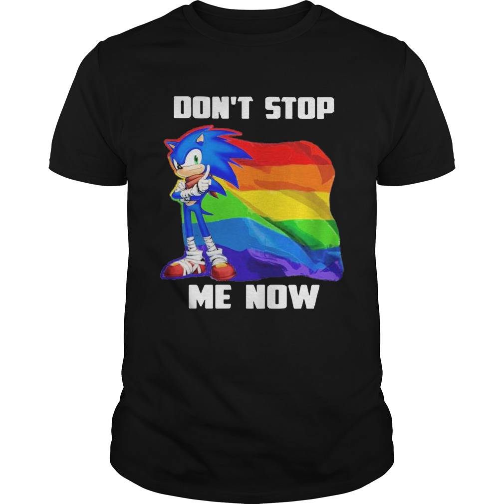 LGBT Sonic Dont Stop Me Now Flag shirt