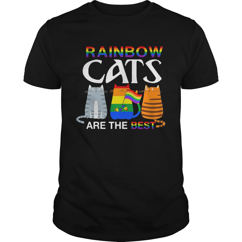 LGBT rainbow cats are the best shirt