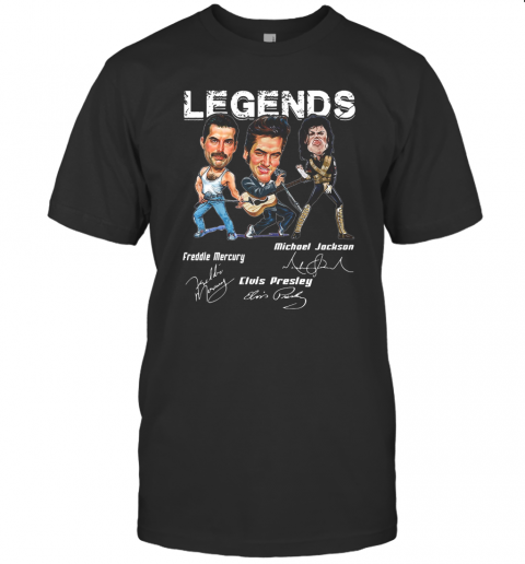 Legends Freddie Mercury Elvis Presley Michael Jackson T-Shirt Classic Men's T-shirt