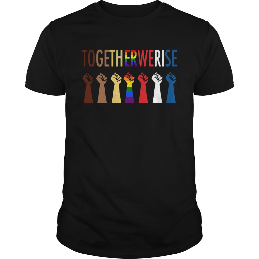 Lgbt Hands Together We Rise shirt