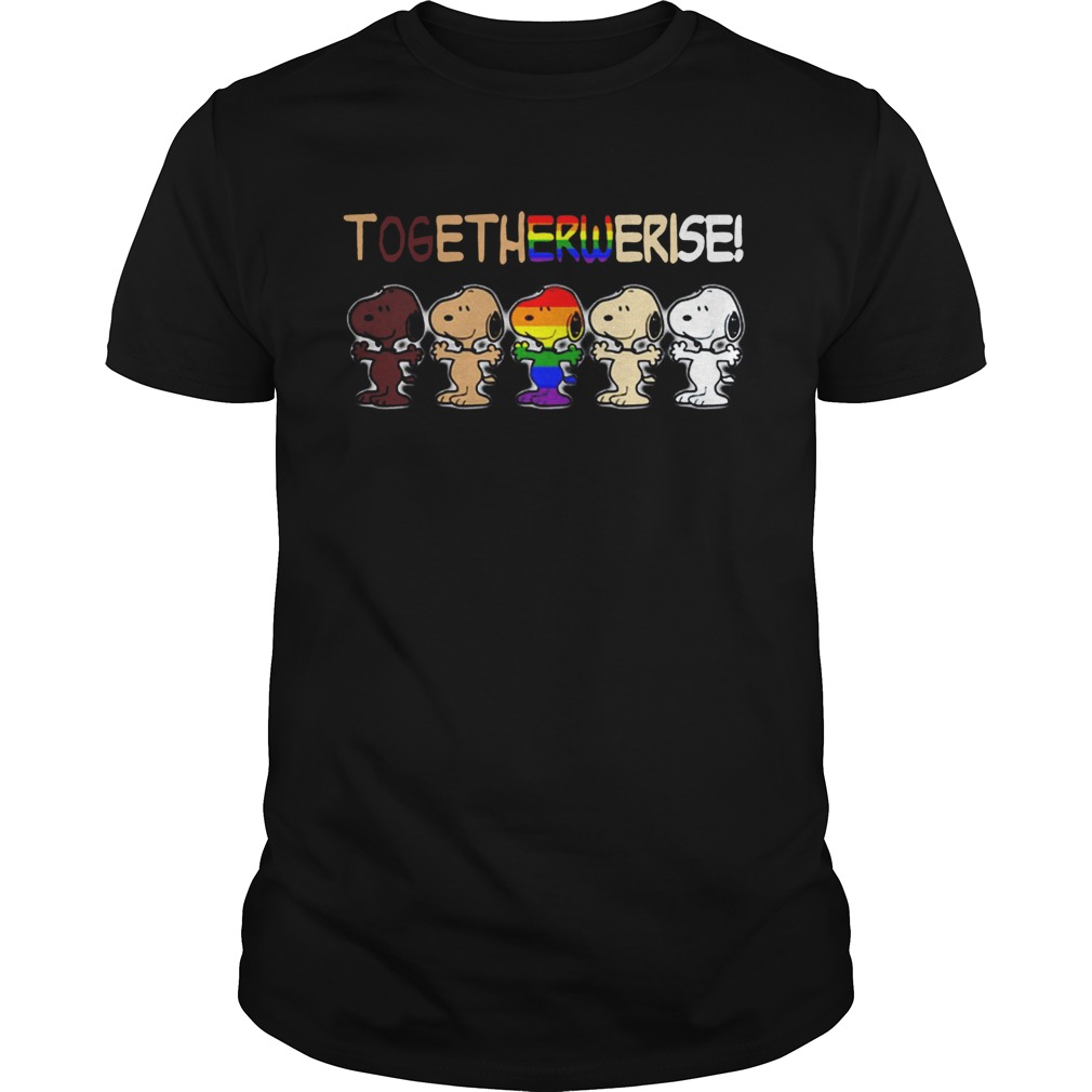 Lgbt Snoopy Together We Rise shirt