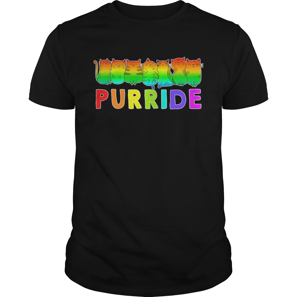 Lgbt gay pride cats lover kitty shirt