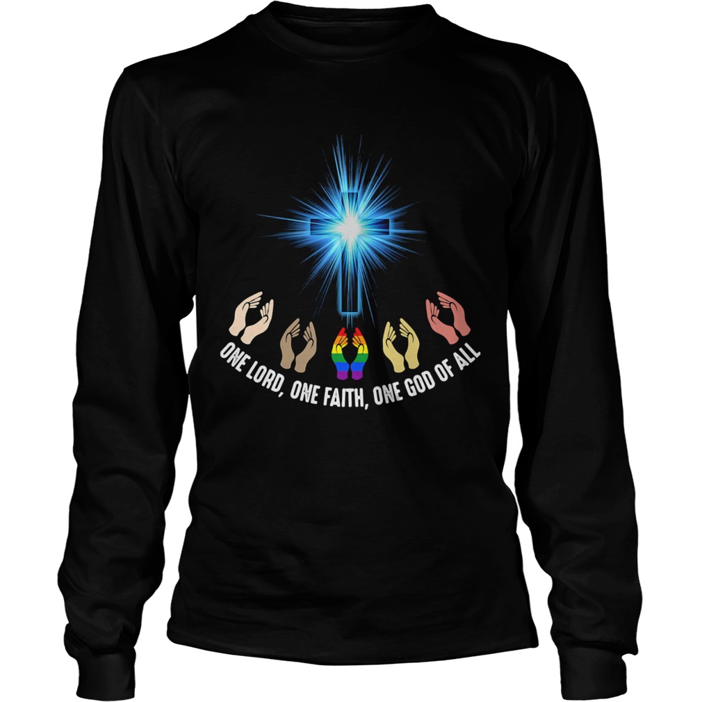 Lgbt jesus one lord one faith one god of all juneteenth  Long Sleeve