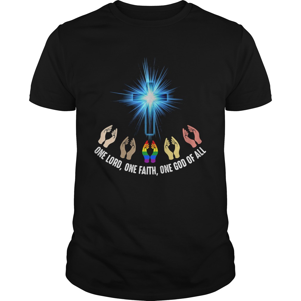 Lgbt jesus one lord one faith one god of all juneteenth shirt