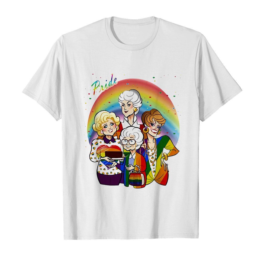 Lgbt pride golden girl heart shirt