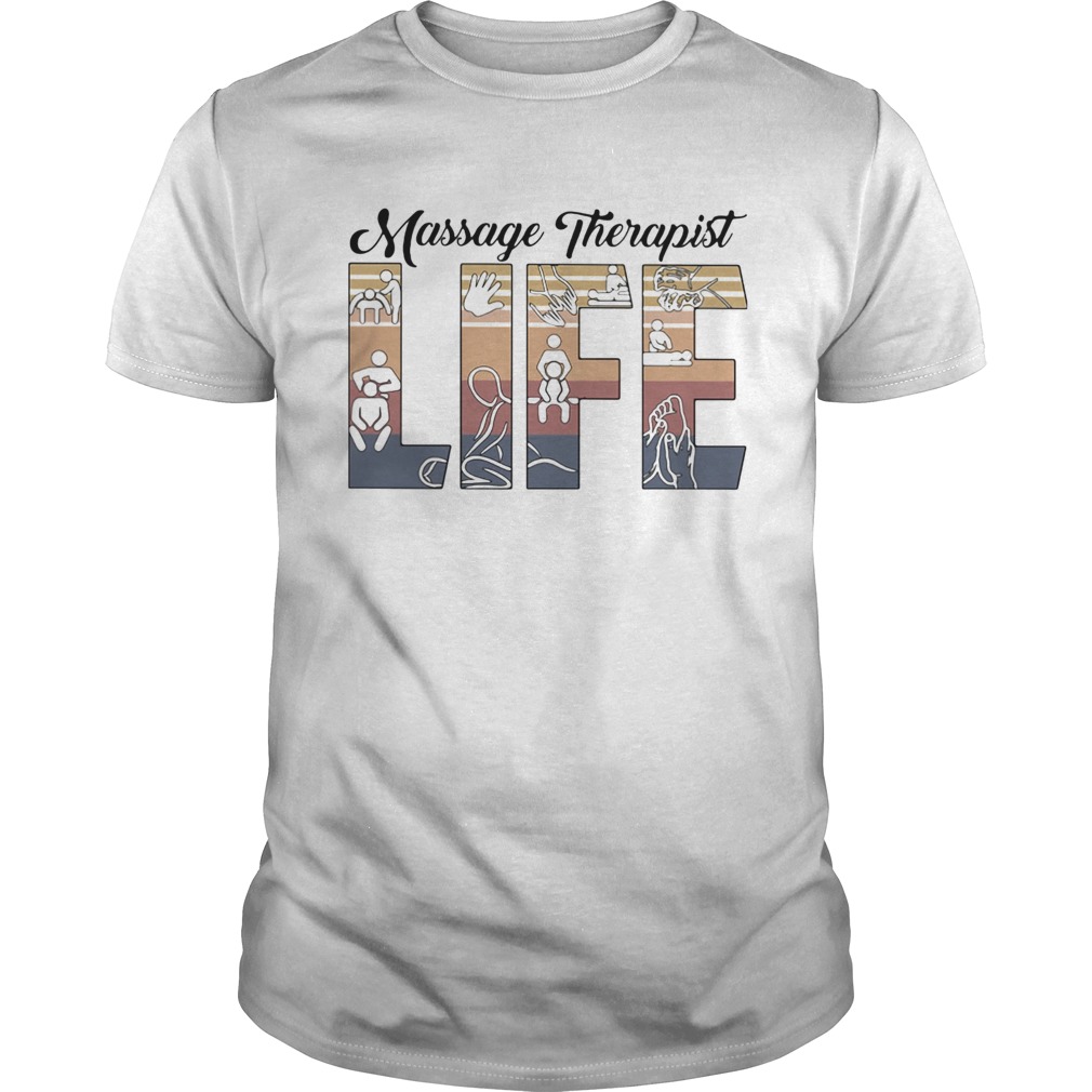 Life massage therapist vintage retro shirt