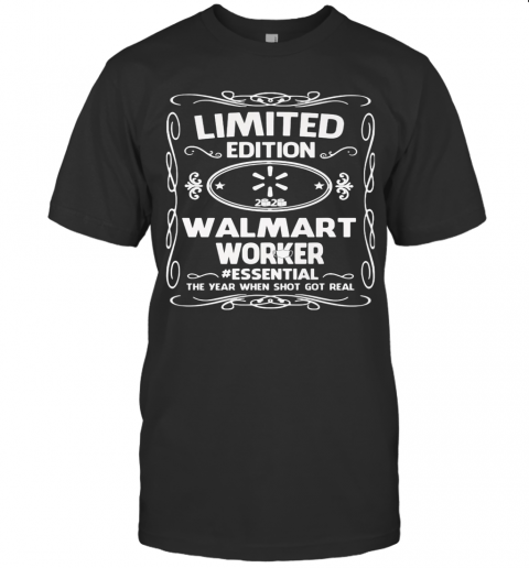 Limited Edition Walmart Worker Essential The Year When Shit Got Real Mask T-Shirt