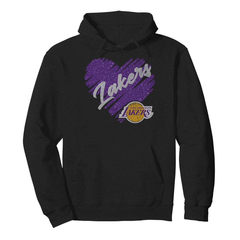 Los Angeles Lakers heart  Unisex Hoodie