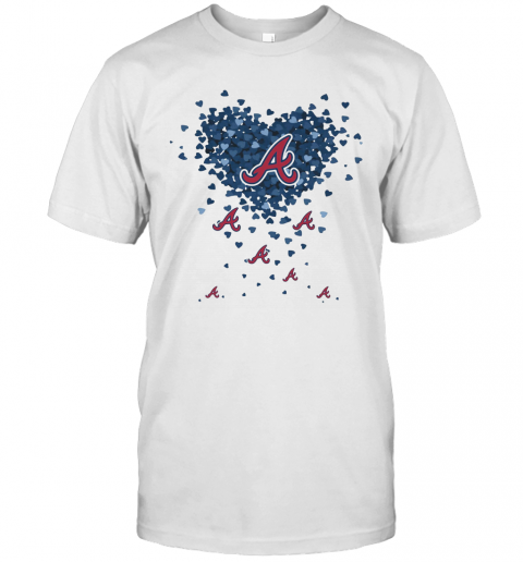 Love Atlanta Braves Baseball Logo Hearts T-Shirt Classic Men's T-shirt