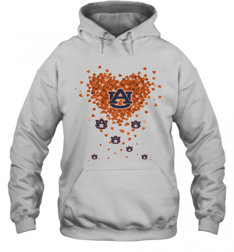 Love Auburn Tigers Logo Hearts T-Shirt Unisex Hoodie