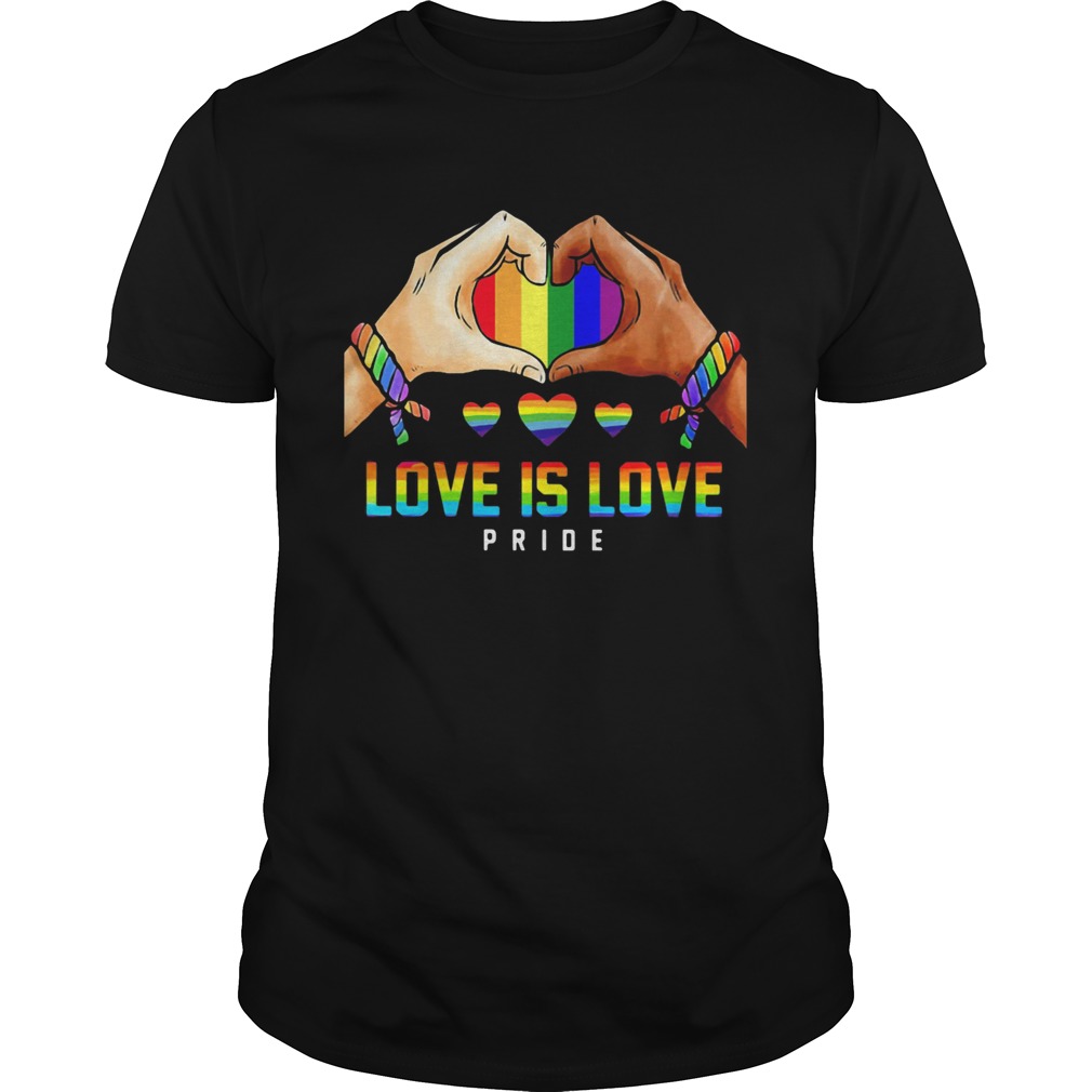 Love Is Love Pride Hand Heart LGBT  Unisex