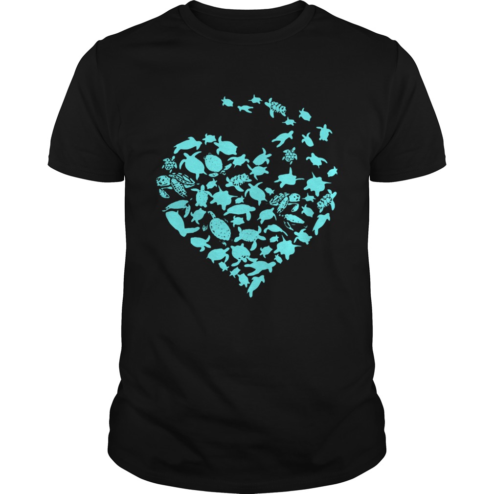 Love Sea Turtles Heart shirt