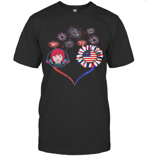 Love Wendy'S Firework America 4Th Of July Independence Day T-Shirt