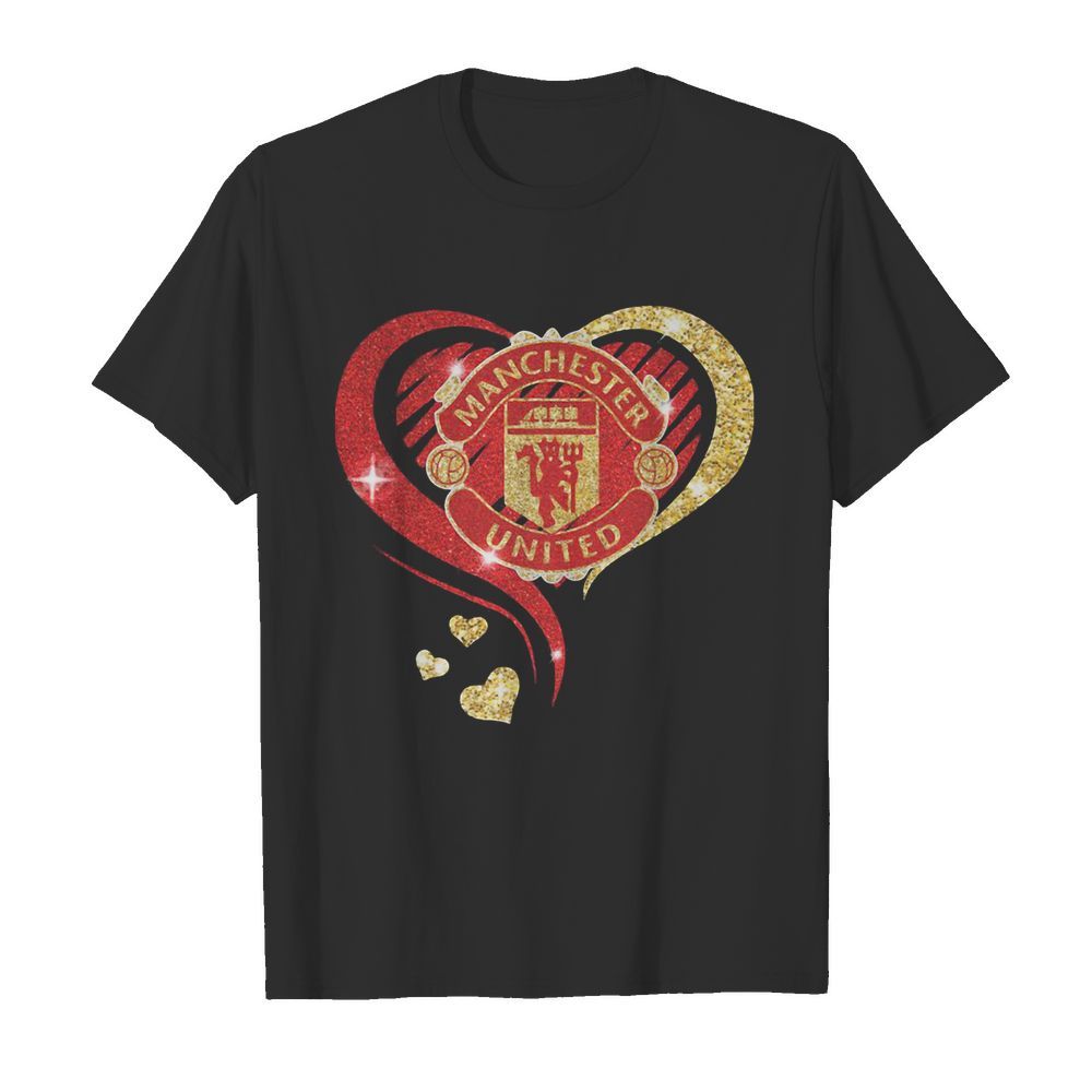 Love manchester united hearts diamond shirt