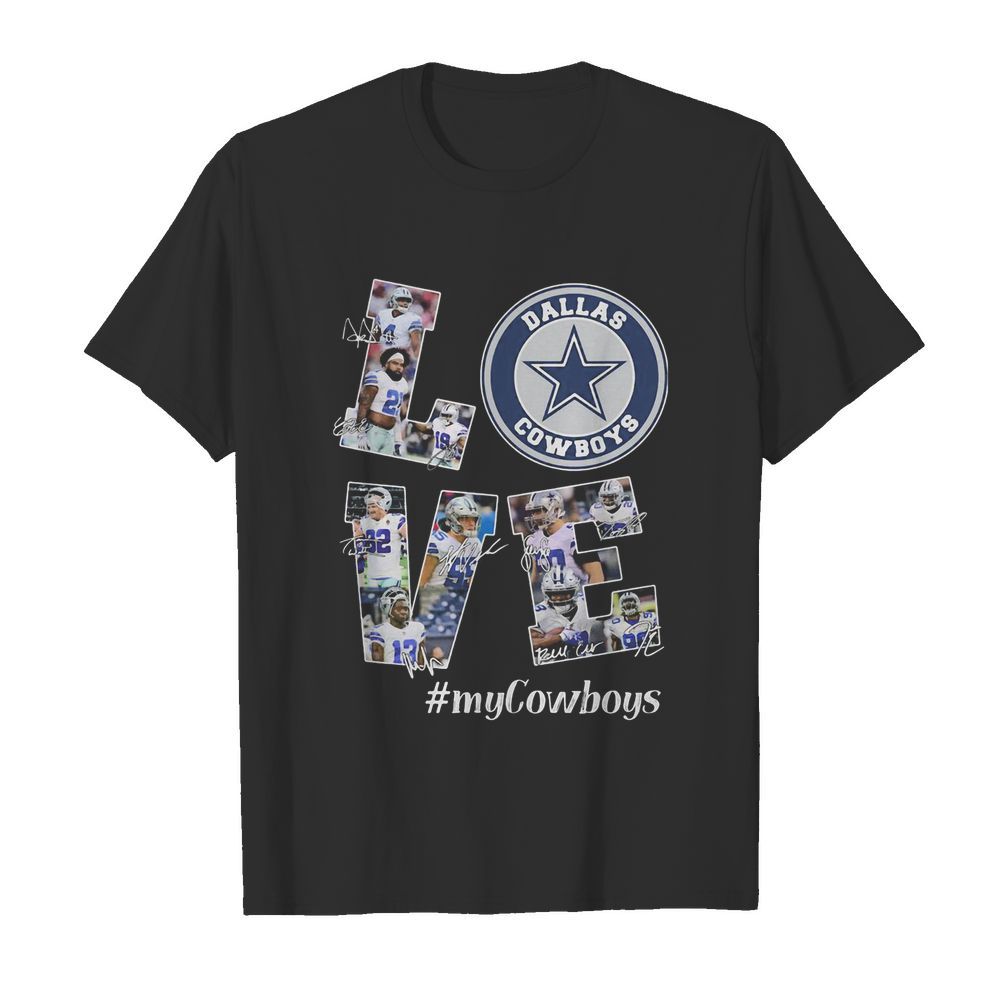 Love my dallas cowboys football team players signatures  Classic Men's T-shirt