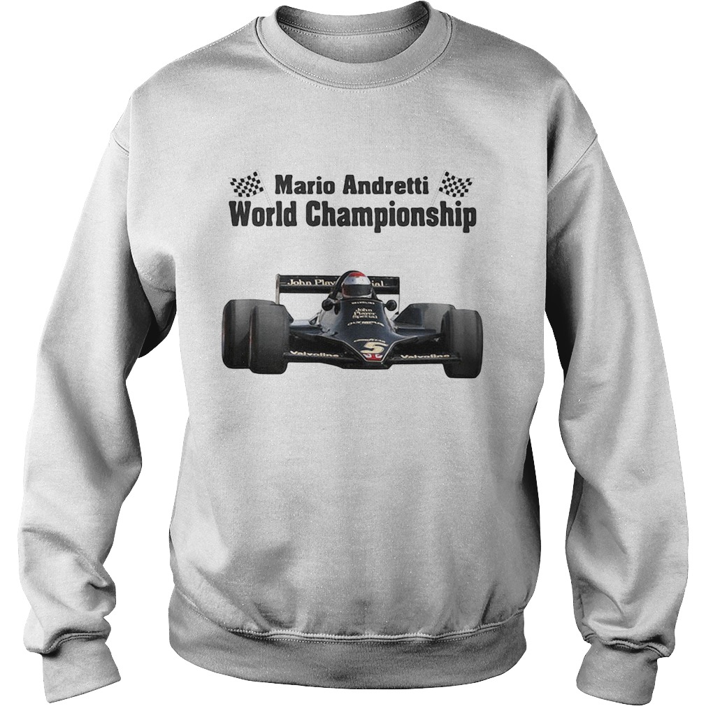 Mario andretti world championship flag  Sweatshirt